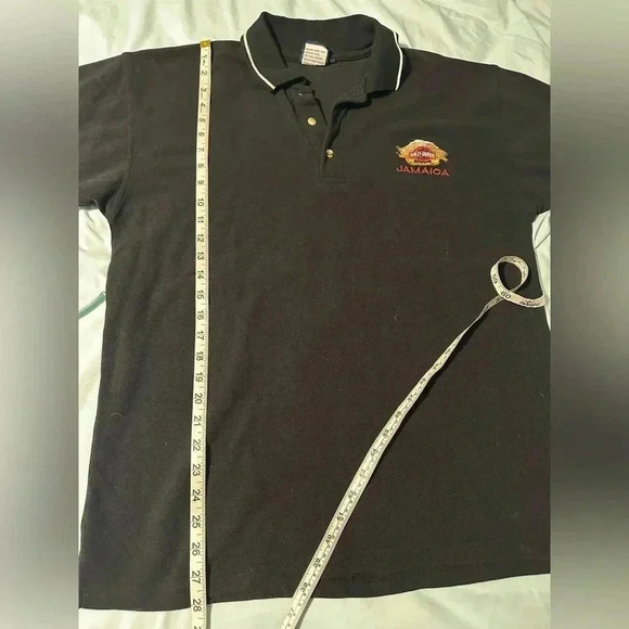 Harley Davidson Jamaica Polo Shirt Men’s large. Embroidered Logo. Black. - Picture 4 of 8
